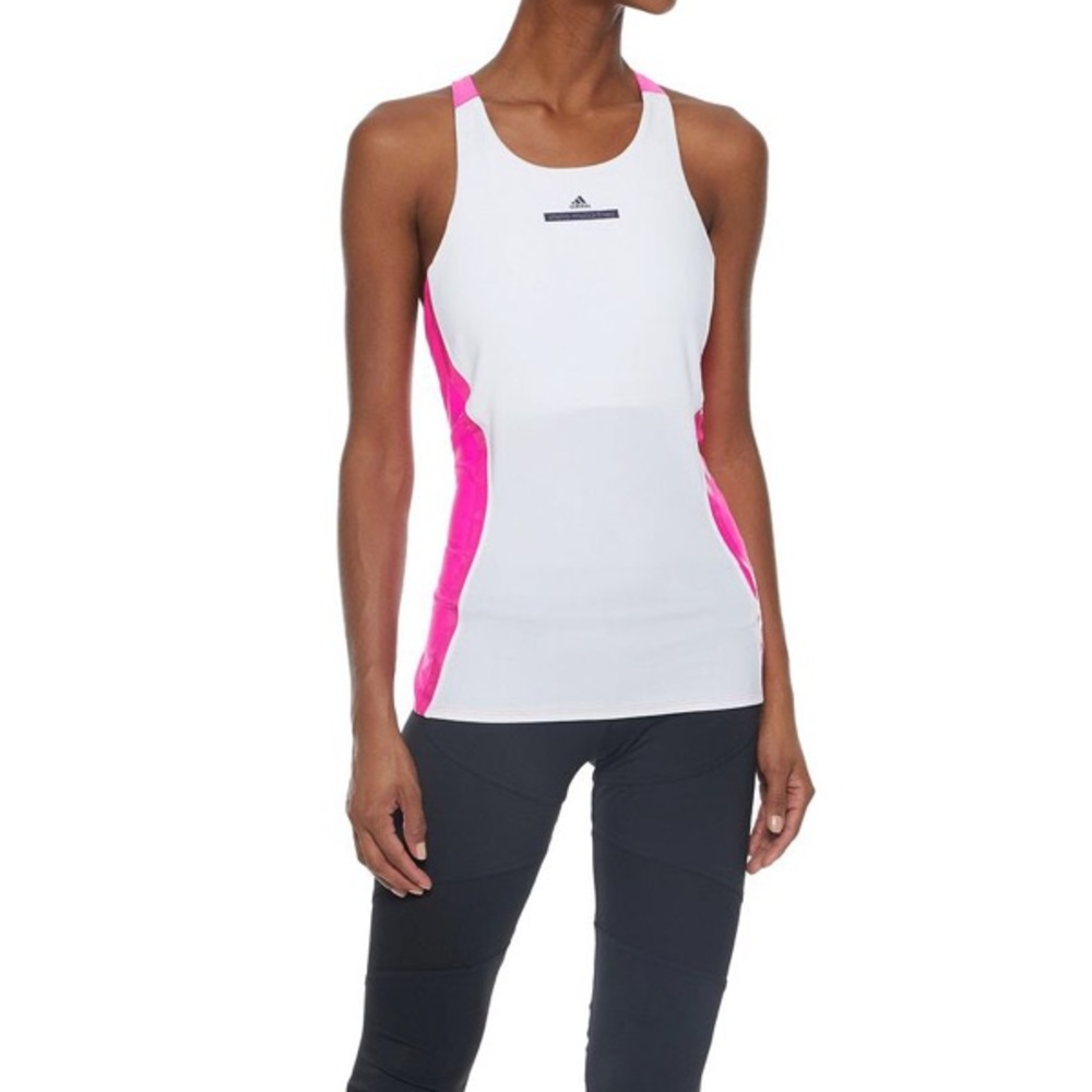 Adidas Stella McCartney run two-tone tank NWT